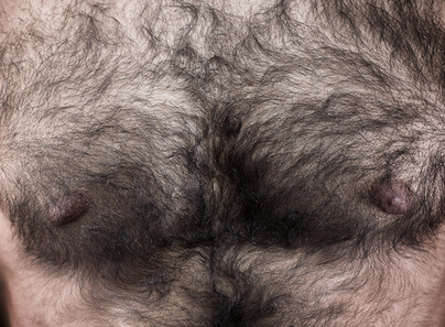 Bauch mann am haare Laserepilation Brust